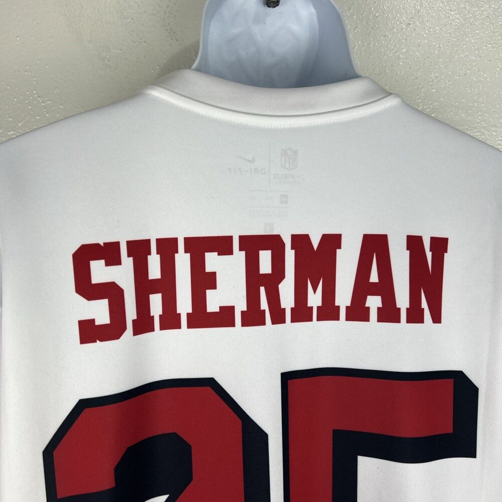 Richard Sherman #25 San Francisco 49ers Football Jersey Men XXL Nike On Field - Picture 10 of 14